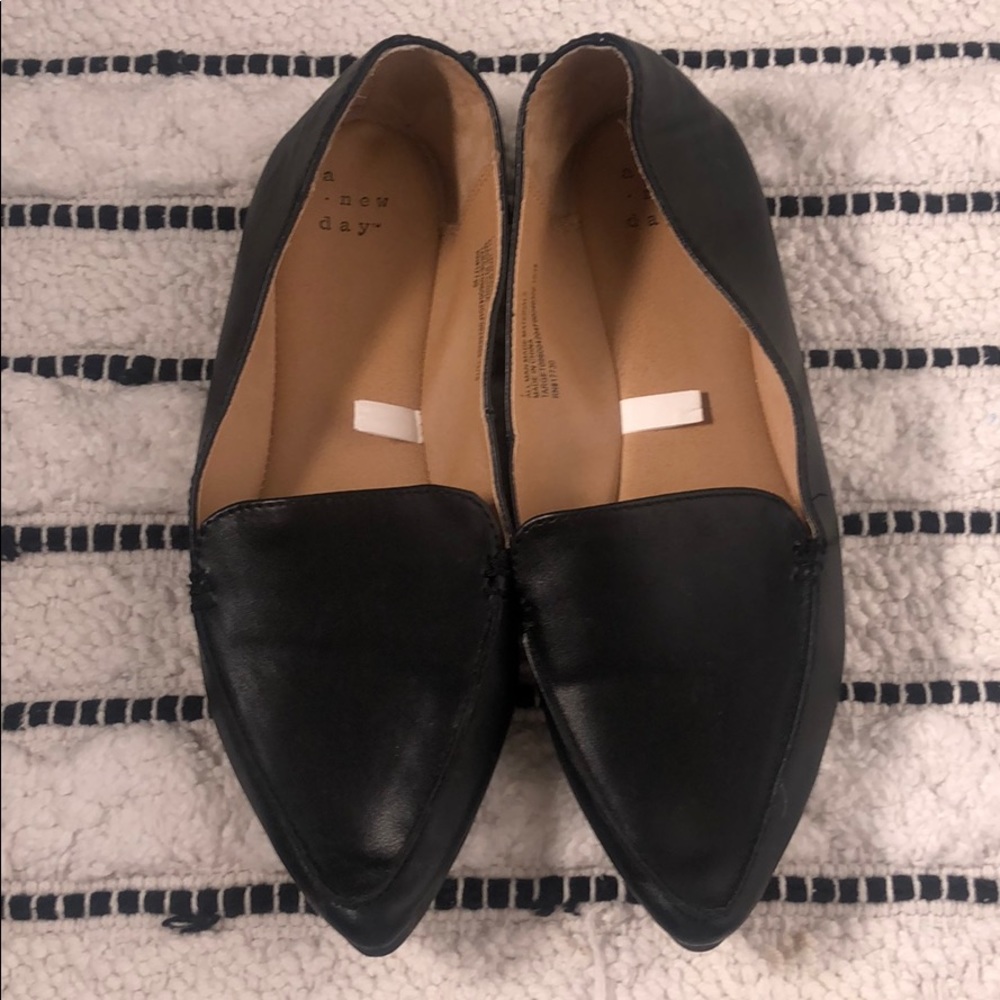 A new day pointed closed toe loafers